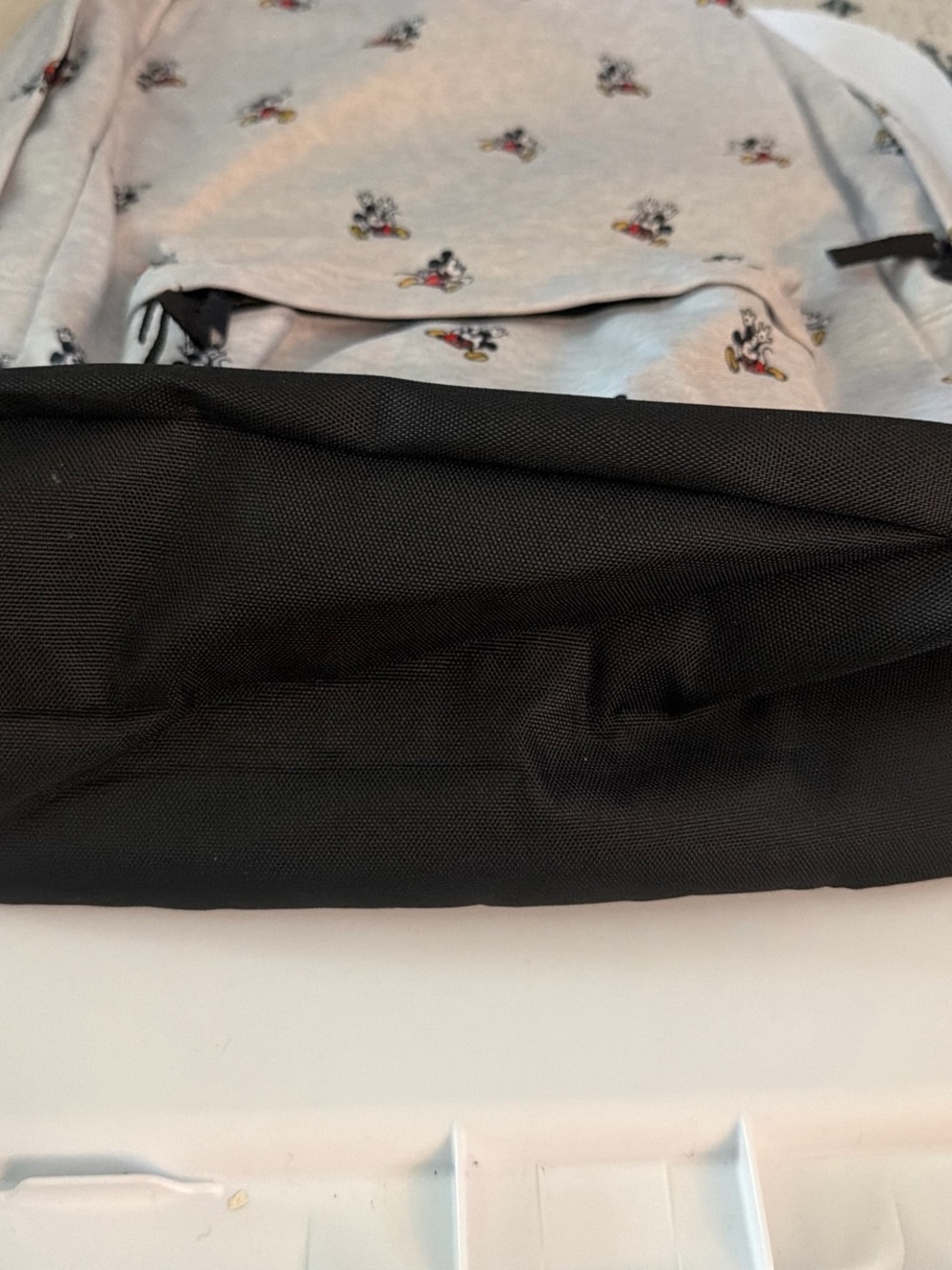 Gray Mickey Mouse Pattern Backpack - Picture 2 of 3